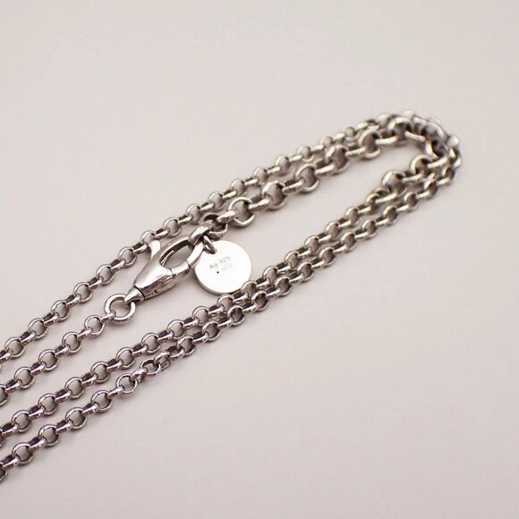 GUCCI Logo Interlocking G Chain Necklace AG925 Silver Italy 01YH654 - Picture 11 of 12